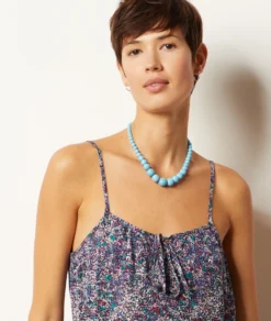 Caraco Mit Trägern Und Print LILA 8 Caraco Mit Trägern Und Print LILA -Jane Kleidung Geschaft 654025768 b