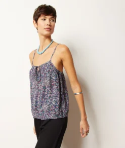 Caraco Mit Trägern Und Print LILA 9 Caraco Mit Trägern Und Print LILA -Jane Kleidung Geschaft 654025768 c