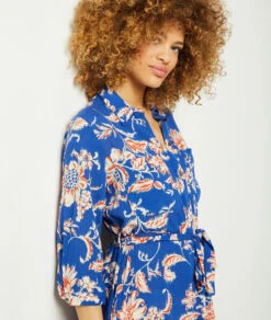 Langes Kleid Mit Print ORANGE -Jane Kleidung Geschaft 654026518 c