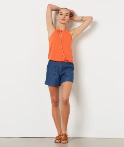 Caraco Zum Binden ORANGE -Jane Kleidung Geschaft 654037363 6