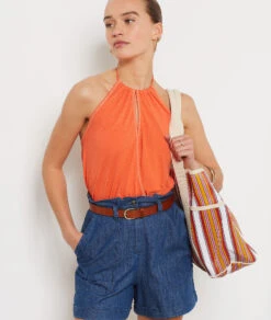 Caraco Zum Binden ORANGE