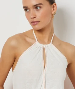 Caraco Zum Binden ECRU -Jane Kleidung Geschaft 654037380 b