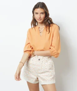 Shorts Aus Jeansstoff ECRU -Jane Kleidung Geschaft 654037439 c