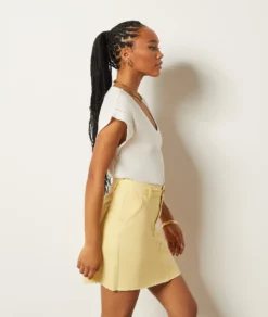 Jeansrock BLASSGELB -Jane Kleidung Geschaft 654037843 c