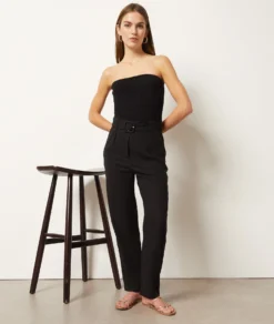 Geripptes Bustier Aus Strick SCHWARZ -Jane Kleidung Geschaft 654038505 6