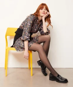 Kurzes Kleid Mit Print GRÜN