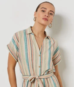 Jumpsuit, 100 % Baumwolle MEHRFARBIG -Jane Kleidung Geschaft 654044890 b