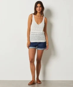 Débardeur En Maille ECRU -Jane Kleidung Geschaft 654045680 6