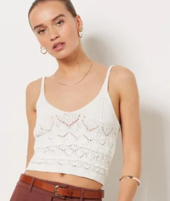 Top In Häkeloptik ECRU -Jane Kleidung Geschaft 654045780 c