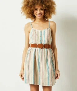 Kurzes Kleid Mit Print MEHRFARBIG