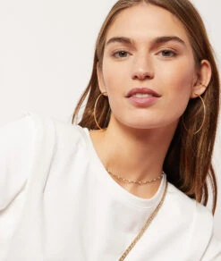 T-Shirt Mit Kurzen Ärmeln ECRU