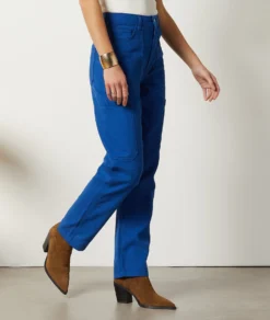 Gerade Geschnittene Cargo-Hose KÖNIGSBLAU -Jane Kleidung Geschaft 654062023 c