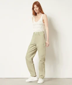 Cargo-Jeans Mit Geradem Schnitt KHAKI -Jane Kleidung Geschaft 654062044 6