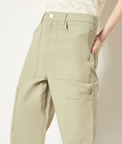 Cargo-Jeans Mit Geradem Schnitt KHAKI -Jane Kleidung Geschaft 654062044 b