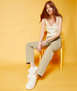 Cargo-Jeans Mit Geradem Schnitt KHAKI