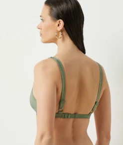 Bikinioberteil – Dreiecksform KHAKI -Jane Kleidung Geschaft 654063244 a