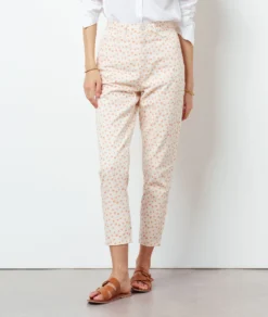 Karottenjeans Mit Gestickten Details ECRU 9 Karottenjeans Mit Gestickten Details ECRU -Jane Kleidung Geschaft 654071539 c