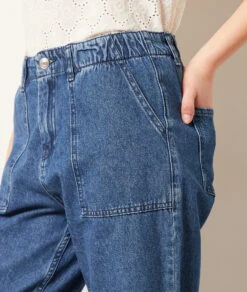 Gerade Jeans, 100 % Baumwolle KÖNIGSBLAU -Jane Kleidung Geschaft 654071923 b