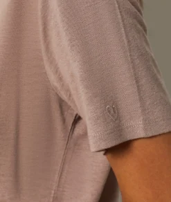 T-shirt Manches Courtes 100% Coton Bio TAUPE -Jane Kleidung Geschaft 654072184 b