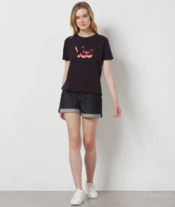 T-Shirt Mit Print Aus 100 % Baumwolle MEHRFARBIG -Jane Kleidung Geschaft 654075890 6