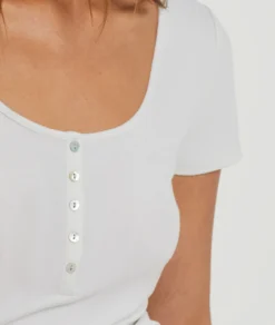 T-shirt Manches Courtes ECRU 8 T-shirt Manches Courtes ECRU -Jane Kleidung Geschaft 654081880 b