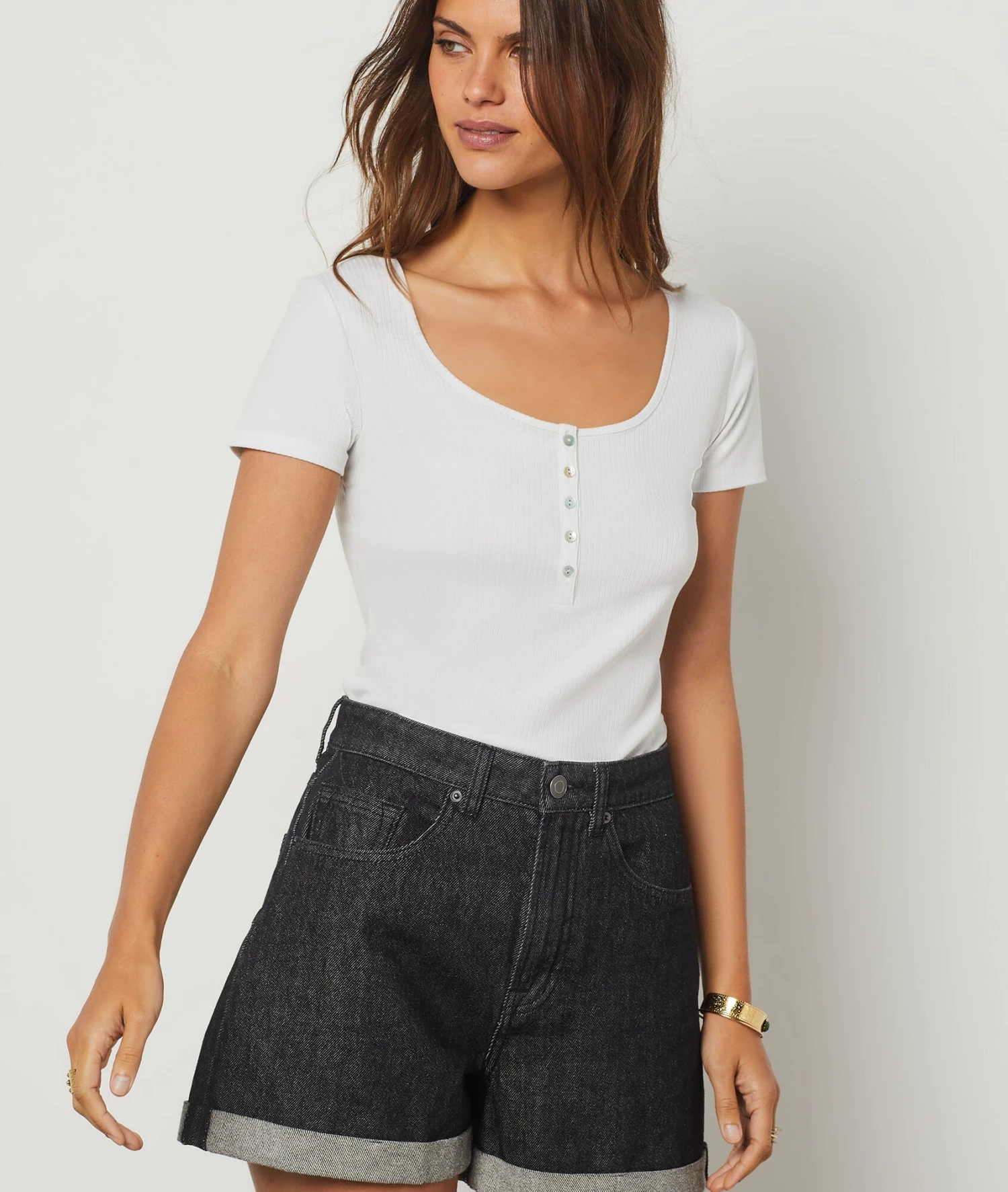 T-shirt Manches Courtes ECRU 1 T-shirt Manches Courtes ECRU