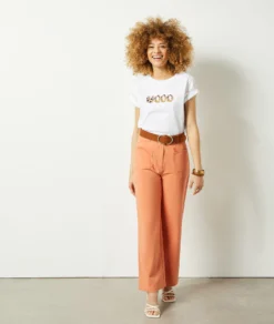 T-Shirt Mit Print Aus 100 % Baumwolle ECRU 7 T-Shirt Mit Print Aus 100 % Baumwolle ECRU -Jane Kleidung Geschaft 654084380 6