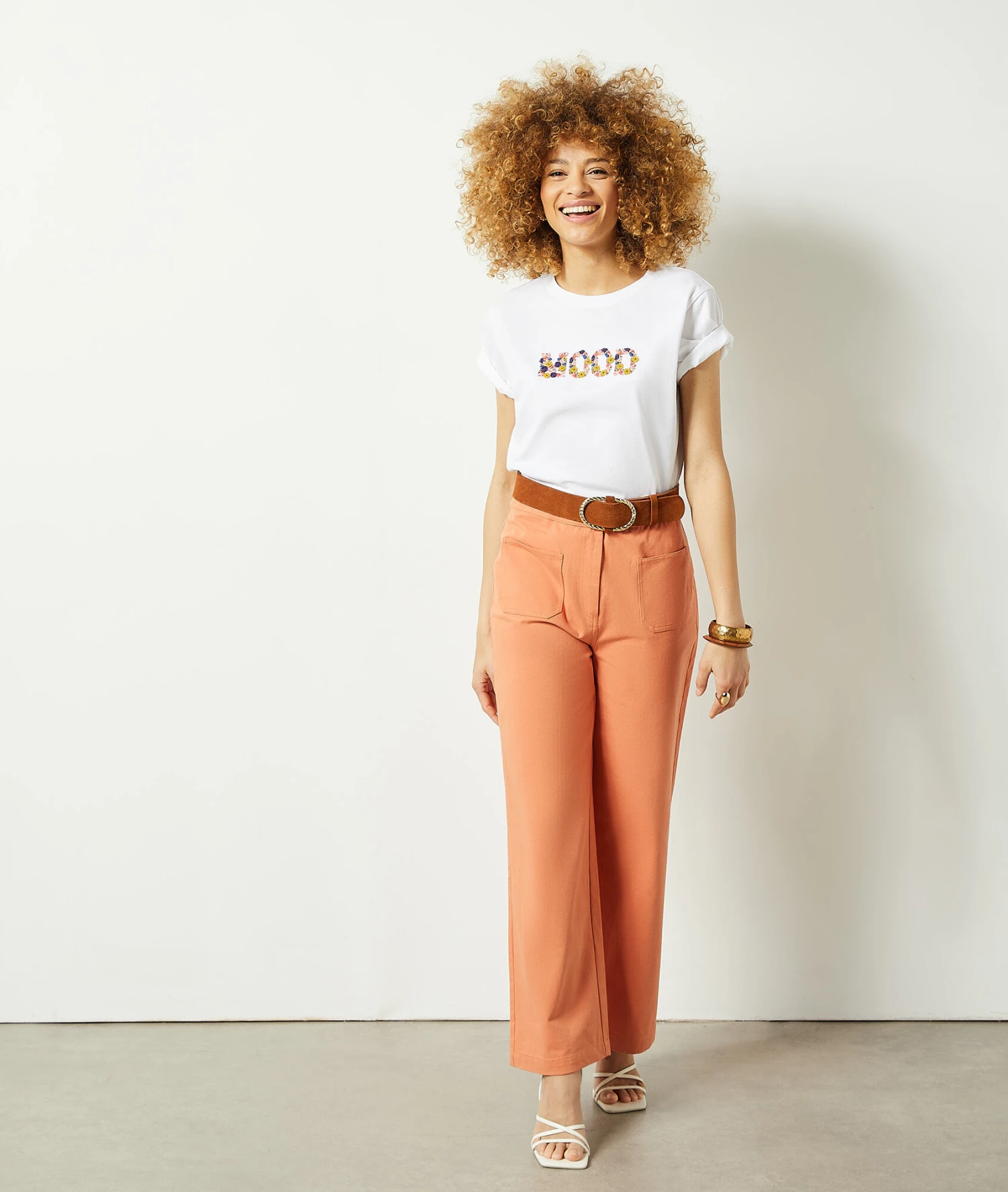 T-Shirt Mit Print Aus 100 % Baumwolle ECRU 3 T-Shirt Mit Print Aus 100 % Baumwolle ECRU – Bild 3