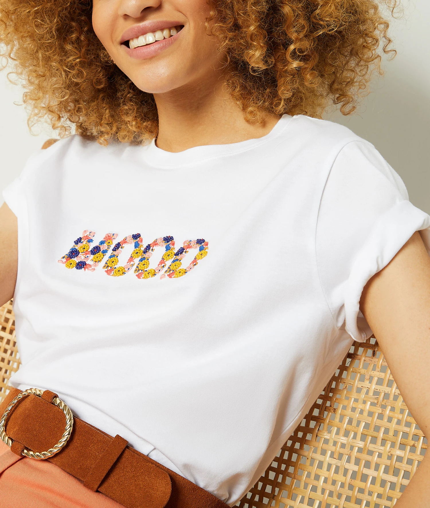 T-Shirt Mit Print Aus 100 % Baumwolle ECRU 4 T-Shirt Mit Print Aus 100 % Baumwolle ECRU – Bild 4