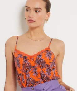 Caraco à Fines Bretelles BRIQUE -Jane Kleidung Geschaft 654103769 b