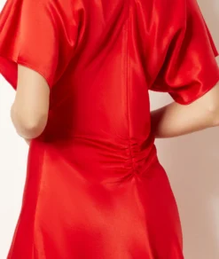 Kurzes, Fließendes Kleid ROT -Jane Kleidung Geschaft 654104573 b