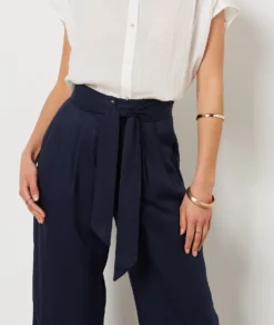 Pantalon Coupe Large MARINE -Jane Kleidung Geschaft 654134025 b