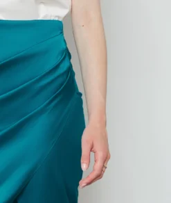 Jupe Midi Satinée EMERAUDE 8 Jupe Midi Satinée EMERAUDE -Jane Kleidung Geschaft 654142843 b