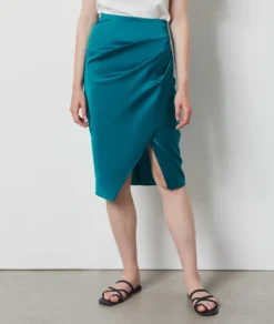 Jupe Midi Satinée EMERAUDE 9 Jupe Midi Satinée EMERAUDE -Jane Kleidung Geschaft 654142843 c