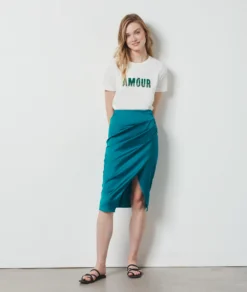 T-shirt Manches Courtes 100% Coton ECRU -Jane Kleidung Geschaft 654145380 6