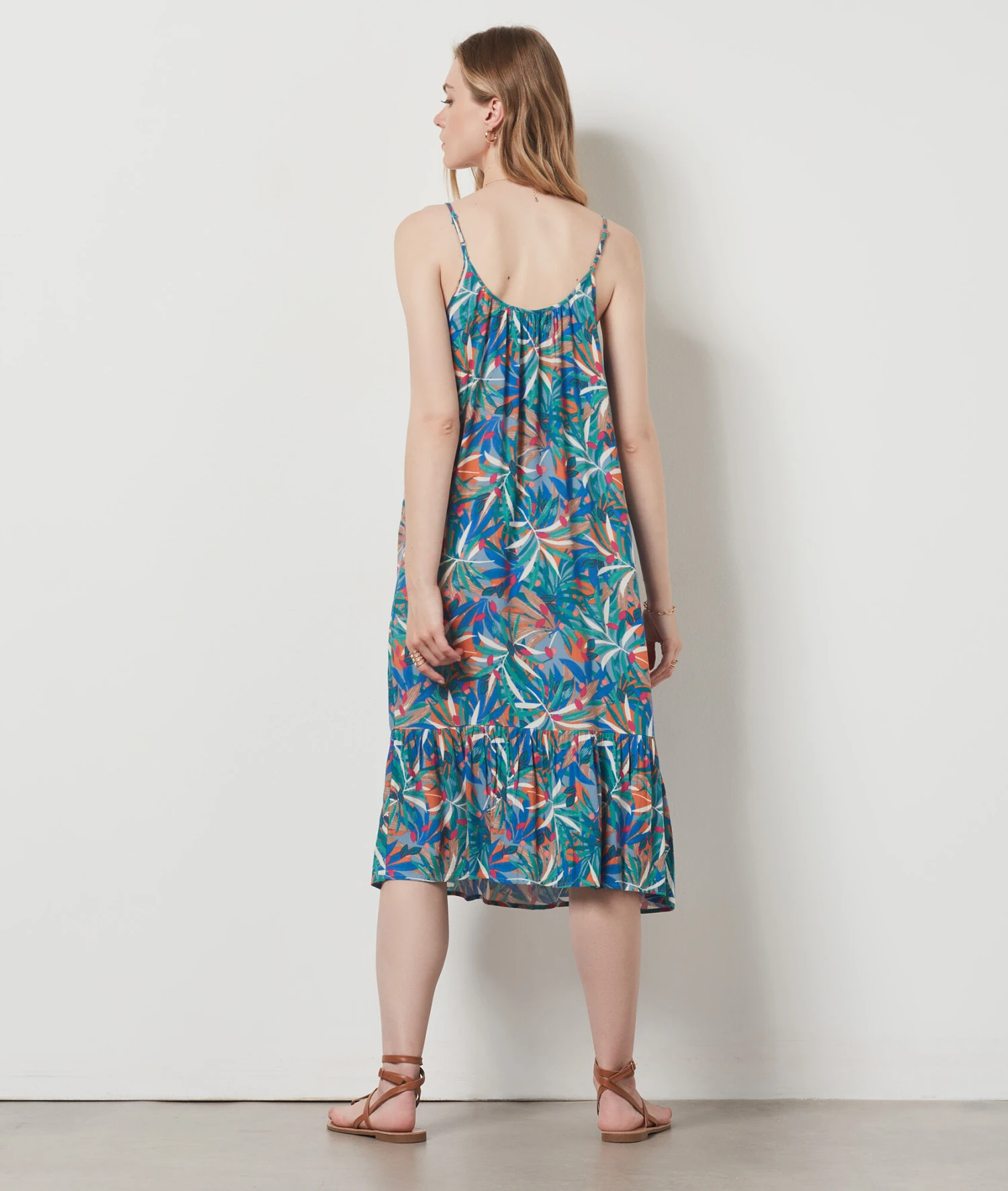 Robe Longue Imprimée BLEU 2 Robe Longue Imprimée BLEU – Bild 2