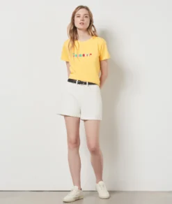 T-shirt Manches Courtes 100% Coton JAUNE 7 T-shirt Manches Courtes 100% Coton JAUNE -Jane Kleidung Geschaft 654147954 6