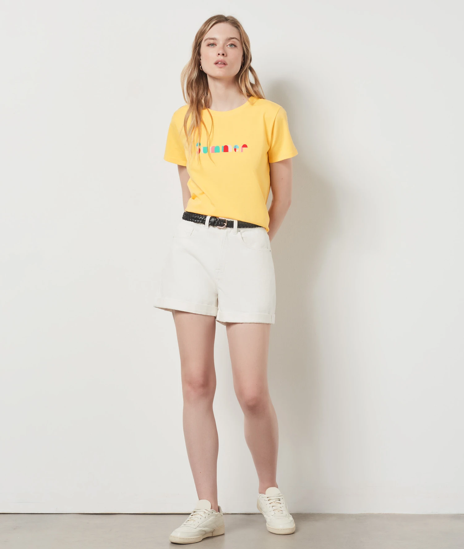 T-shirt Manches Courtes 100% Coton JAUNE 3 T-shirt Manches Courtes 100% Coton JAUNE – Bild 3