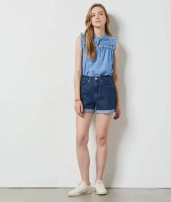 Débardeur 100% Coton BLEU -Jane Kleidung Geschaft 654151022 6