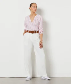 Hose Mit Weitem Schnitt ECRU