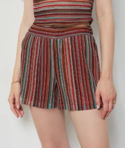 Short En Maille Ajourée MARRON -Jane Kleidung Geschaft 654165790 6