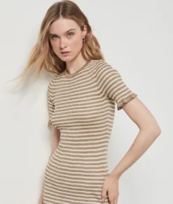 Robe Longue à Rayures ANIS