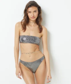Bandeau - Bikini Oberteil SILBER -Jane Kleidung Geschaft 654180196 6