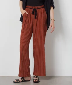 Fließende, Weit Geschnittene Hose BRAUN -Jane Kleidung Geschaft 654184087 6