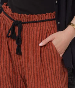 Fließende, Weit Geschnittene Hose BRAUN -Jane Kleidung Geschaft 654184087 b