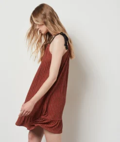 Robe à Bretelles MARRON -Jane Kleidung Geschaft 654184287 c