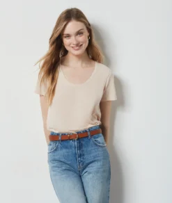 T-Shirt Mit Kurzen Ärmeln BLUSH