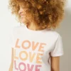 T-Shirt Mit Print „Love“ BLUSH