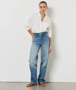 Dune Weit Geschnittene Jeans, 100 % Baumwolle BLAU -Jane Kleidung Geschaft 654219522 6