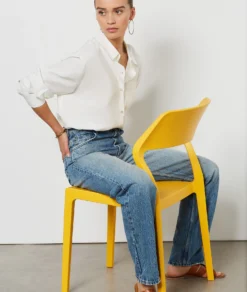 Dune Weit Geschnittene Jeans, 100 % Baumwolle BLAU -Jane Kleidung Geschaft 654219522 b